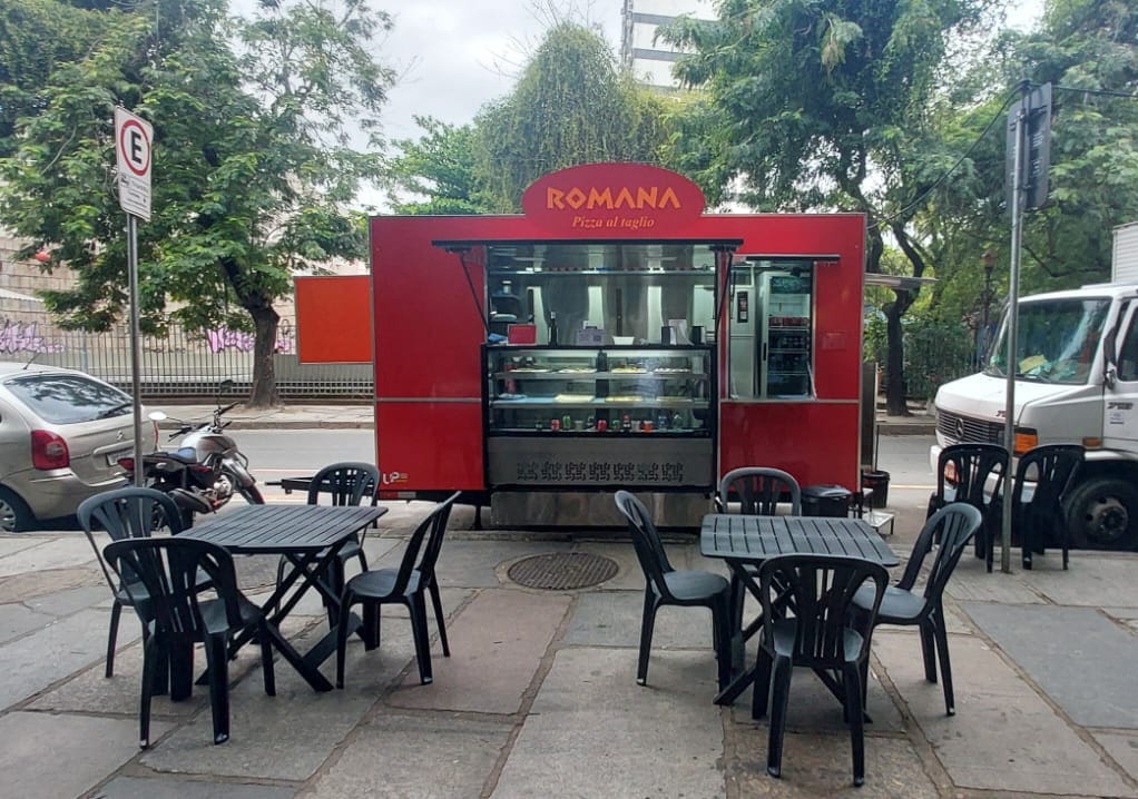 romana pizza food truck catete